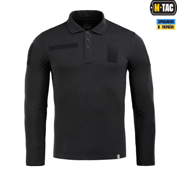 M-Tac поло тактичне довгий рукав 65/35 Black — изображение 2