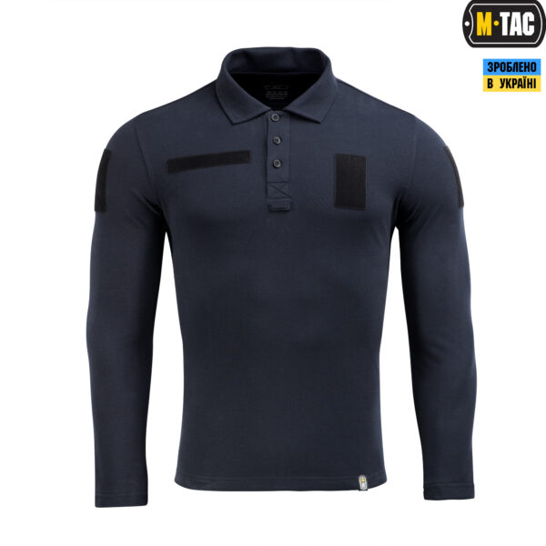 M-Tac поло тактичне довгий рукав 65/35 Dark Navy Blue — изображение 2