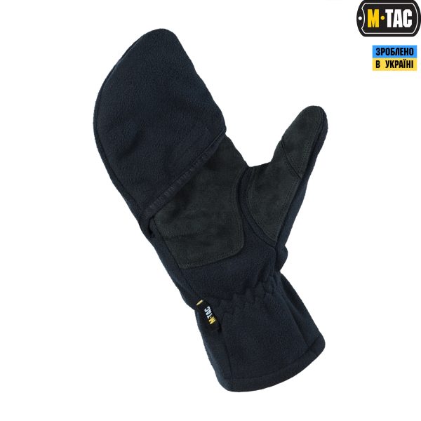 M-Tac рукавички безпалі з клапаном Windblock 295 Dark Navy Blue - Зображення 3