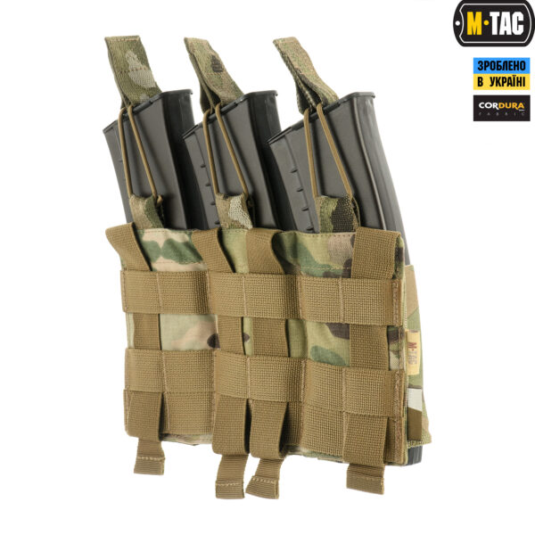 M-Tac підсумок еластичний на 3 магазина Elite Multicam