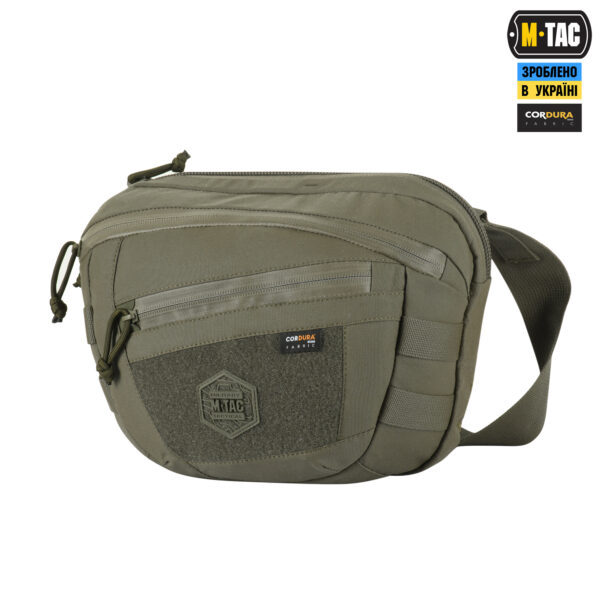 M-Tac сумка Sphaera Hardsling Bag Large з липучкою Elite Ranger Green