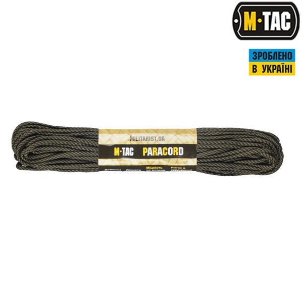 M-Tac паракорд 550 type III Black/OD Stairs 30м