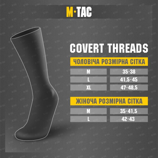 Covert Threads Wool BEAST OTC шкарпетки Coyote Brown - Зображення 4