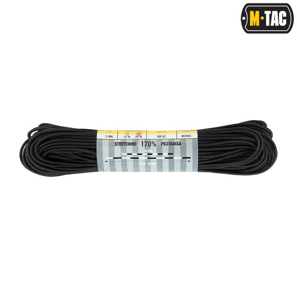 M-Tac паракорд Shock-Cord 3 mm Black 30м — изображение 2
