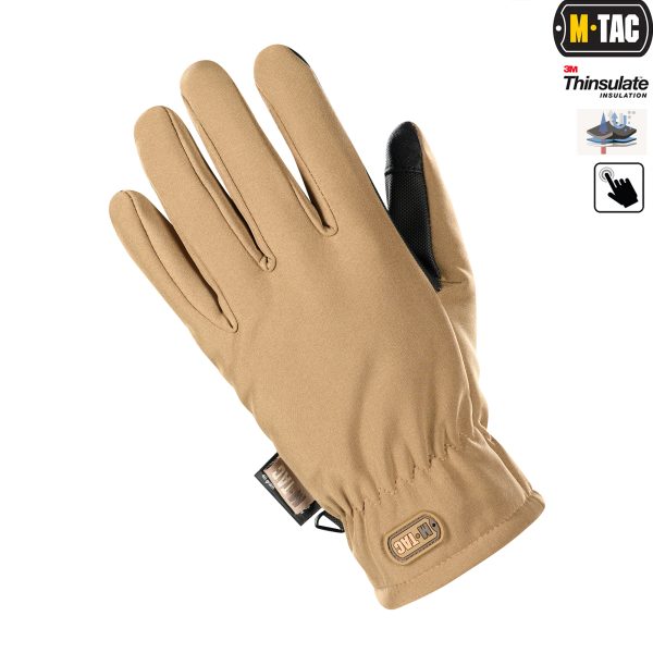 M-Tac рукавички Soft Shell Thinsulate Coyote Brown - Зображення 3