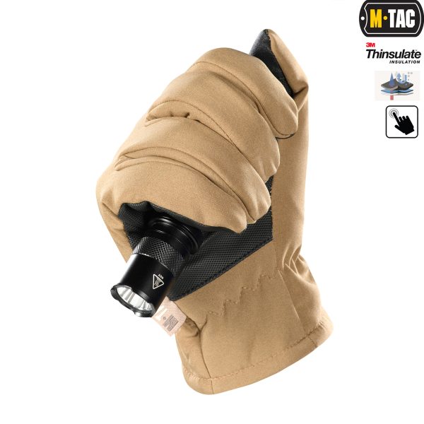 M-Tac рукавички Soft Shell Thinsulate Coyote Brown - Зображення 4
