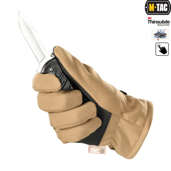 M-Tac рукавички Soft Shell Thinsulate Coyote Brown - Зображення 5