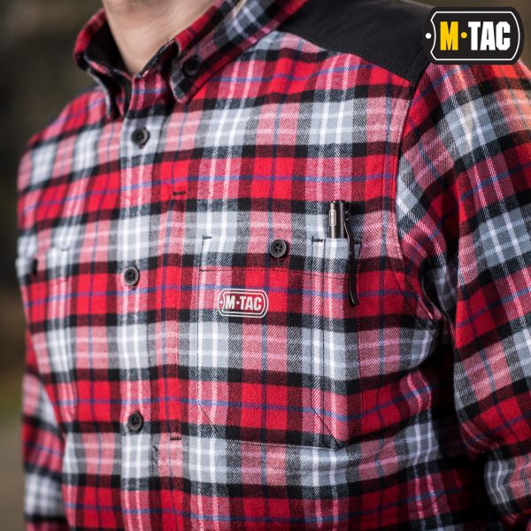 M-Tac сорочка Redneck Cotton Shirt Red — изображение 4
