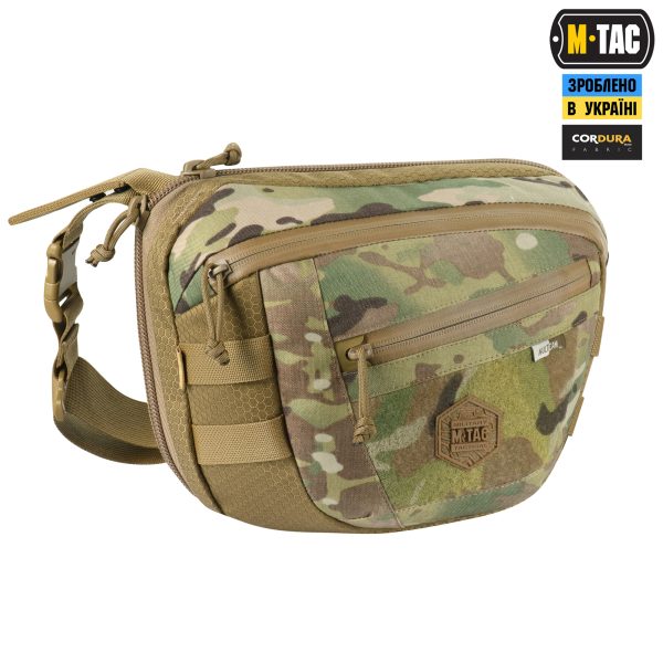M-Tac сумка Sphaera Hex Hardsling Bag Large з липучкою Elite Multicam/Coyote - Зображення 2