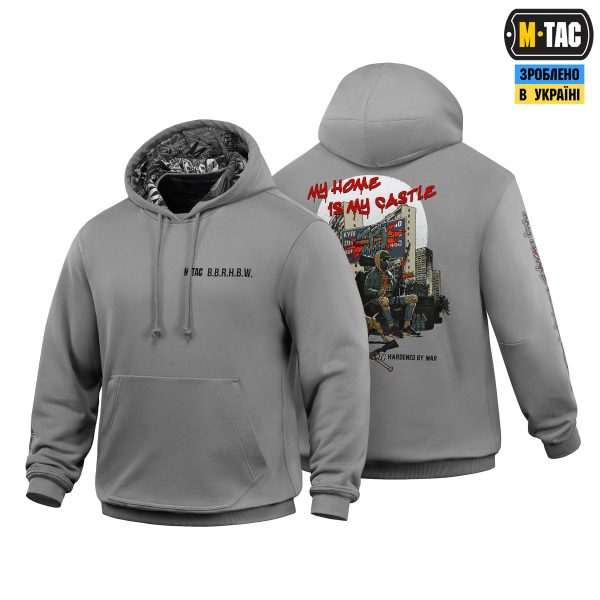 M-Tac кофта Hoodie My Home is my Castle Light Hard Grey