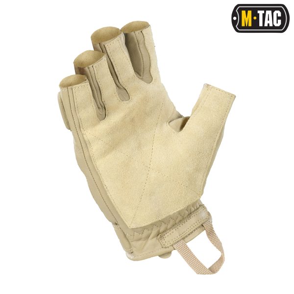 M-Tac рукавички безпалі шкіряні Assault Tactical Mk.1 Khaki