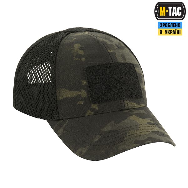 M-Tac бейсболка тактична з сіткою Multicam Black