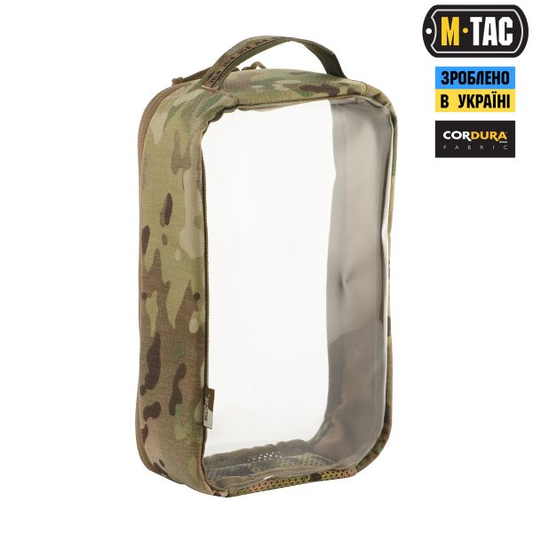 M-Tac органайзер утилітарний прозорий Elite Large (30х19 см) Multicam