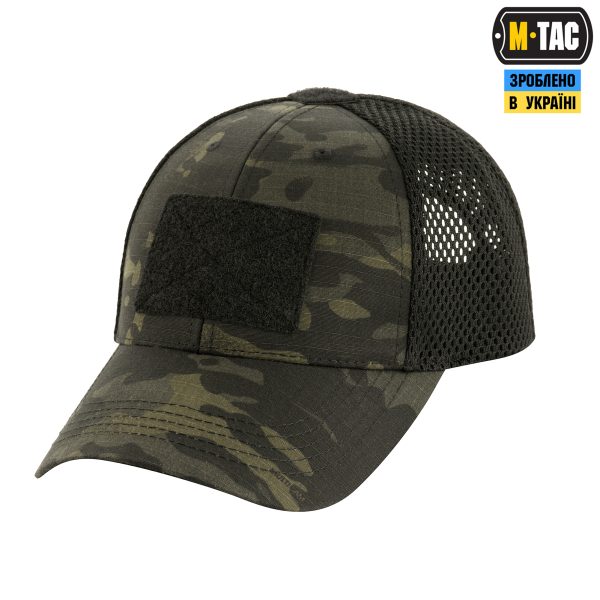 M-Tac бейсболка тактична з сіткою Multicam Black