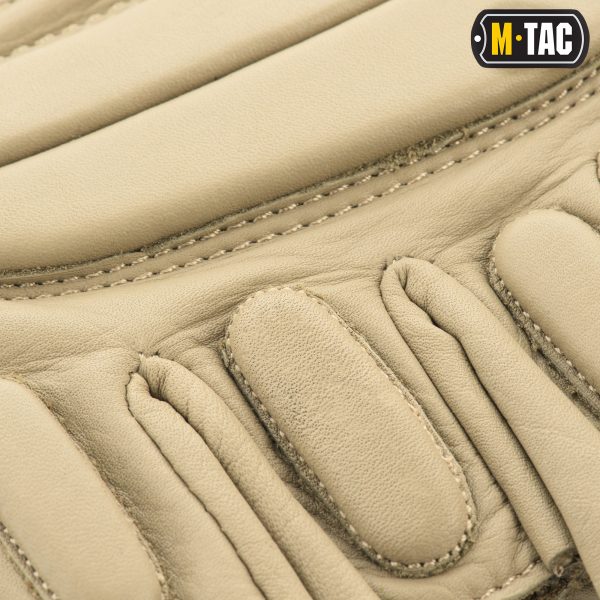 M-Tac рукавички безпалі шкіряні Assault Tactical Mk.1 Khaki