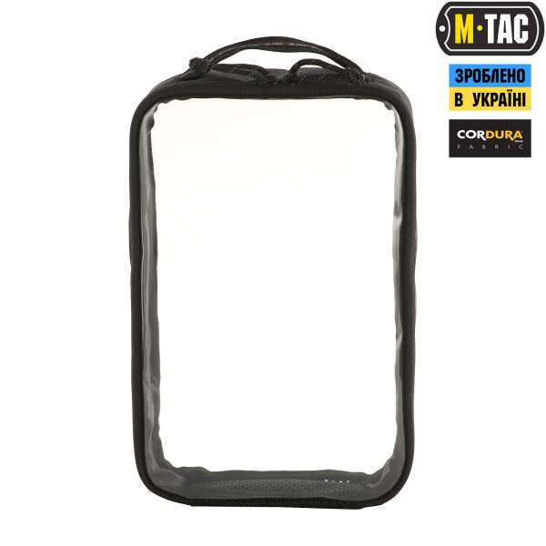 M-Tac органайзер утилітарний прозорий Elite Large (30х19 см) Black