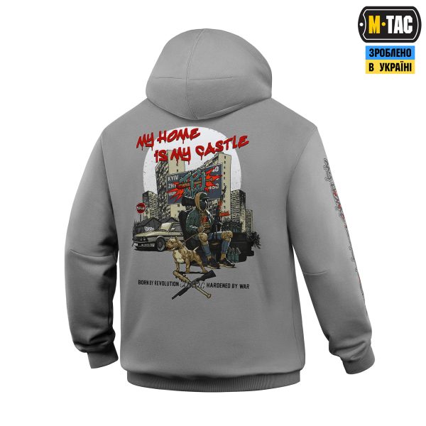 M-Tac кофта Hoodie My Home is my Castle Light Hard Grey