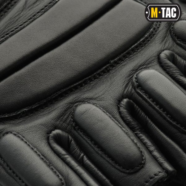 M-Tac перчатки беспалые кожаные Assault Tactical Mk.1 Black