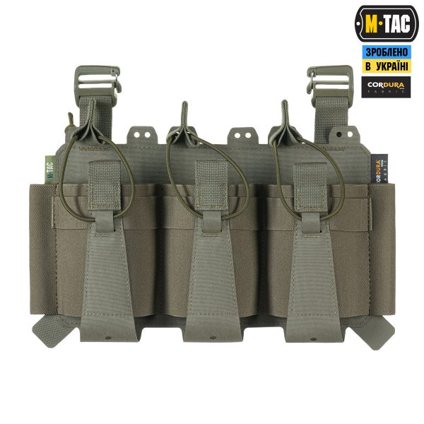 M-Tac передня панель для плитоноски Cuirass QRS на три магазина Ranger Green