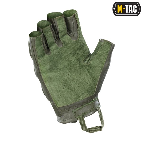 M-Tac перчатки беспалые кожаные Assault Tactical Mk.1 Olive