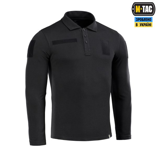 M-Tac поло тактичне довгий рукав 65/35 Black