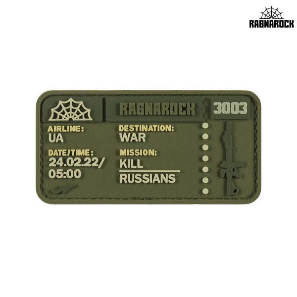 Ragnarock Шеврон квиток (олива)