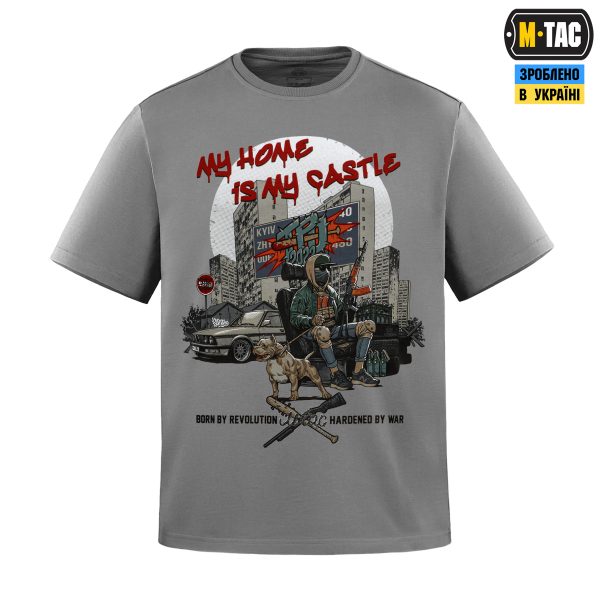 M-Tac футболка My Home is my Castle Light Grey