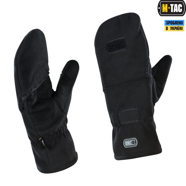 M-Tac рукавички безпалі з клапаном Windblock 295 Black