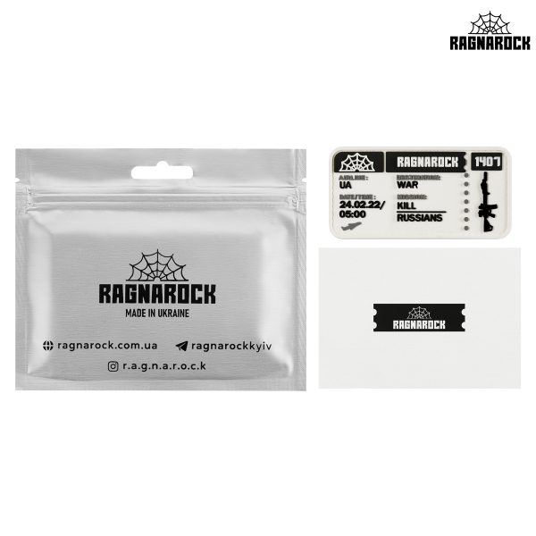 Ragnarock Шеврон квиток (білий)