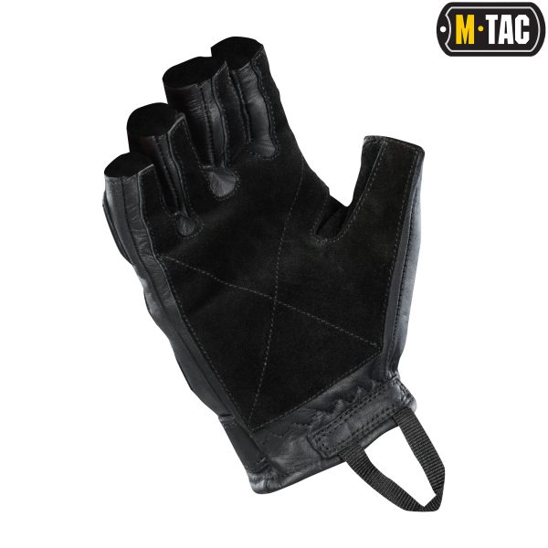 M-Tac перчатки беспалые кожаные Assault Tactical Mk.1 Black