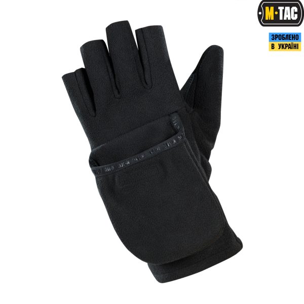M-Tac рукавички безпалі з клапаном Windblock 295 Black