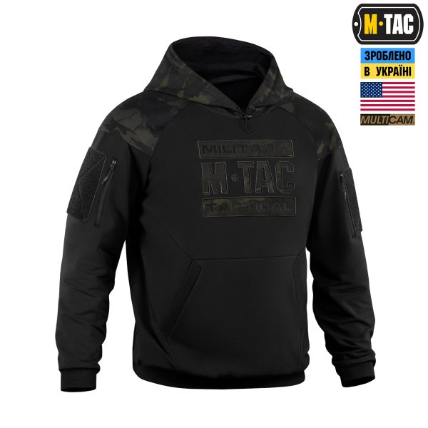 M-Tac кофта Hoodie Combat Black Edition Black Multicam