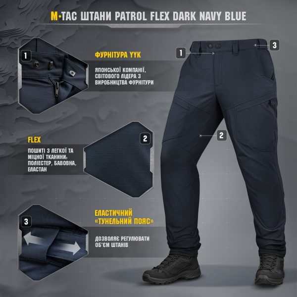 M-Tac штани Patrol Flex Dark Navy Blue
