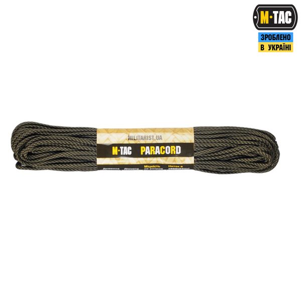 M-Tac паракорд 550 type III Army Green/Black Stairs 30м