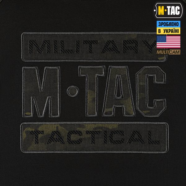 M-Tac кофта Hoodie Combat Black Edition Black Multicam