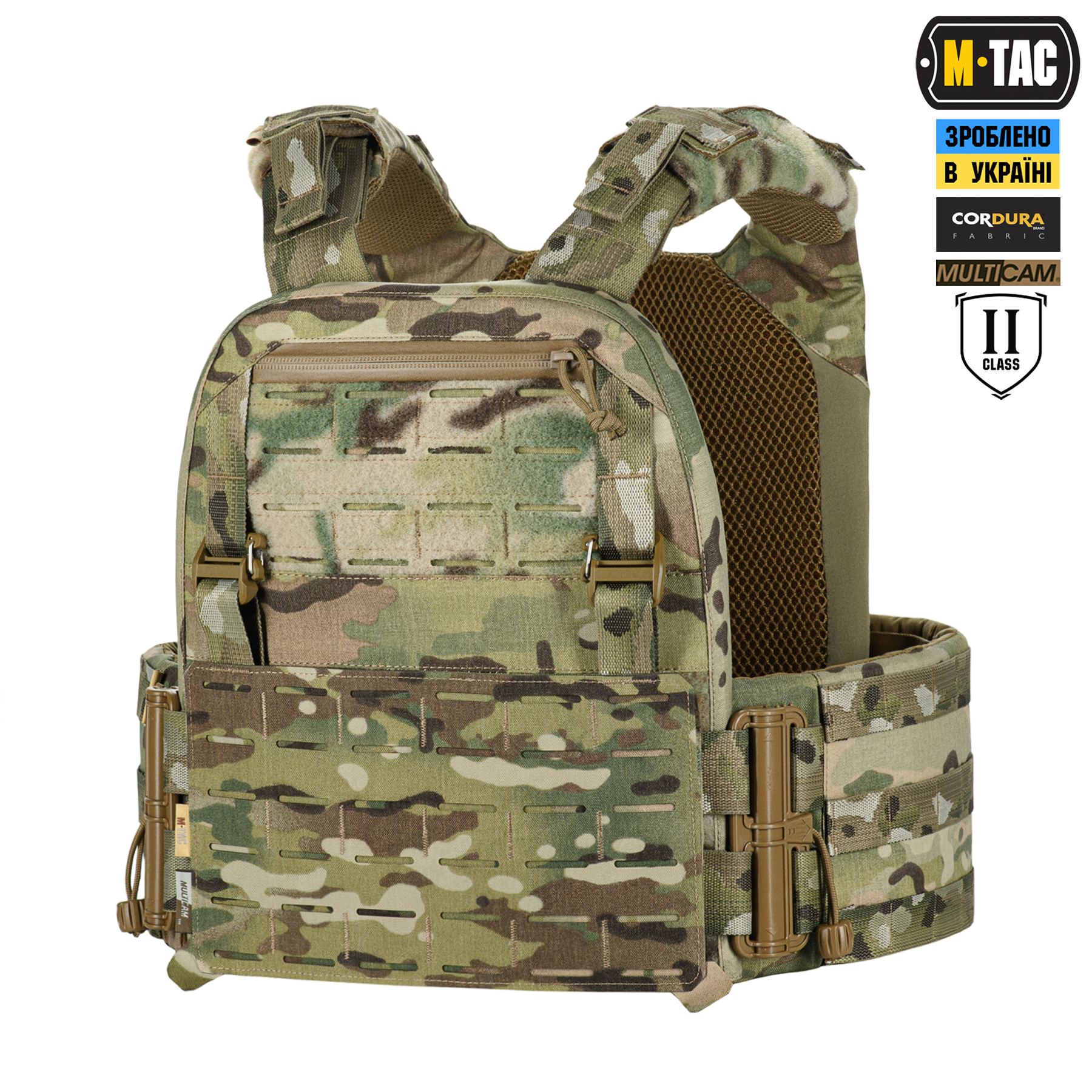 03u9f3x1btpanc6pqewfwhunsv3rs2vx M-Tac плитоноска Cuirass Elite Gen.II 2 клас захисту (розмір плити M) Multicam