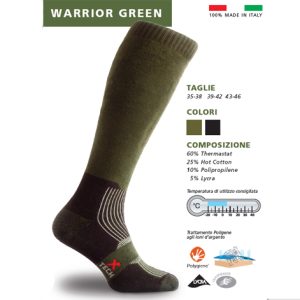 X Tech шкарпетки Warrior олива (39/42)