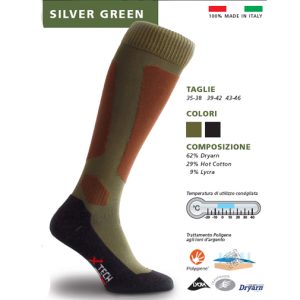 X Tech шкарпетки Silver олива (39/42)