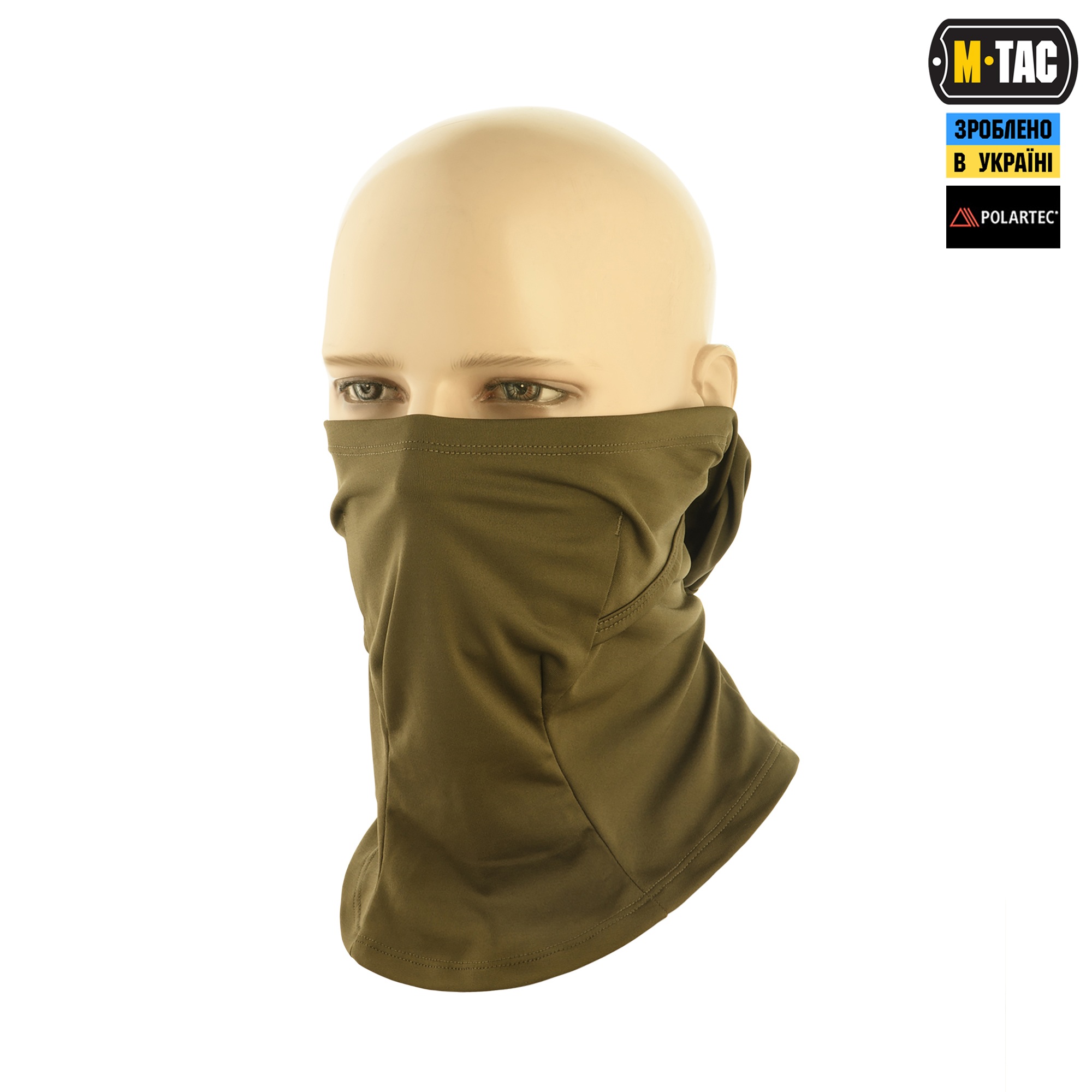 M-Tac балаклава-ніндзя потовідвідна Polartec Olive M-Tac балаклава-ніндзя потовідвідна Polartec Olive — изображение 3