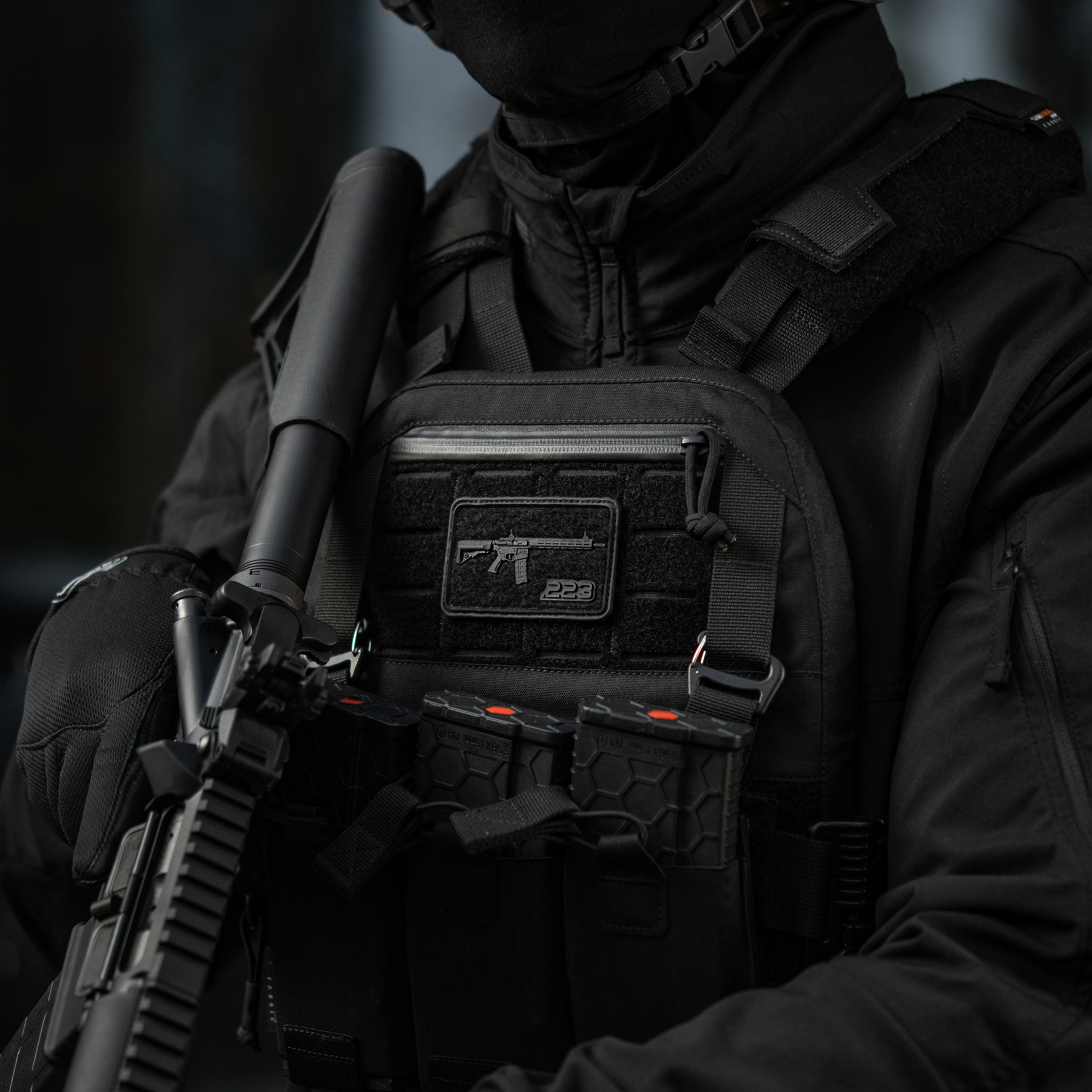 M-Tac нашивка AR-15 Velcro/PVC Black M-Tac нашивка AR-15 Velcro/PVC Black - Зображення 2