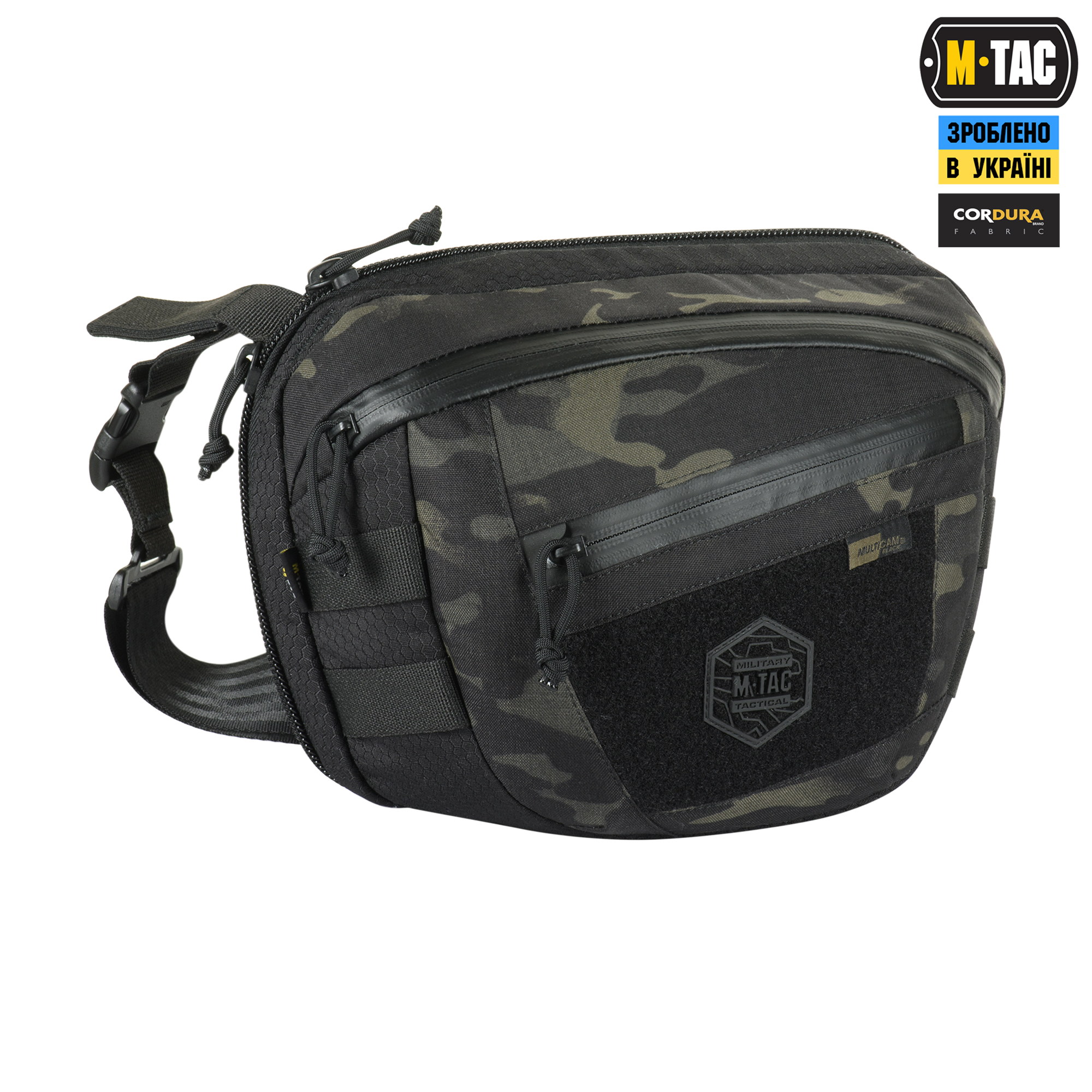 M-Tac сумка Sphaera Hex Hardsling Bag Large з липучкою Elite Multicam Black/Black M-Tac сумка Sphaera Hex Hardsling Bag Large з липучкою Elite Multicam Black/Black - Зображення 3