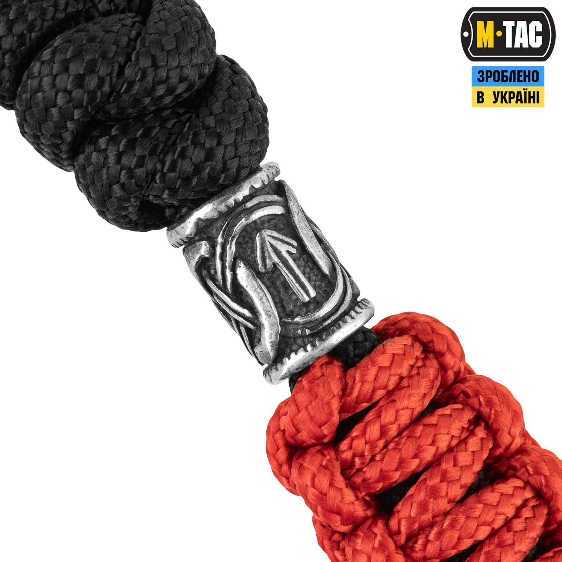 M-Tac темляк Loopy Snake Scandinavian Silver Black&Red M-Tac темляк Loopy Snake Scandinavian Silver Black&Red - Зображення 4