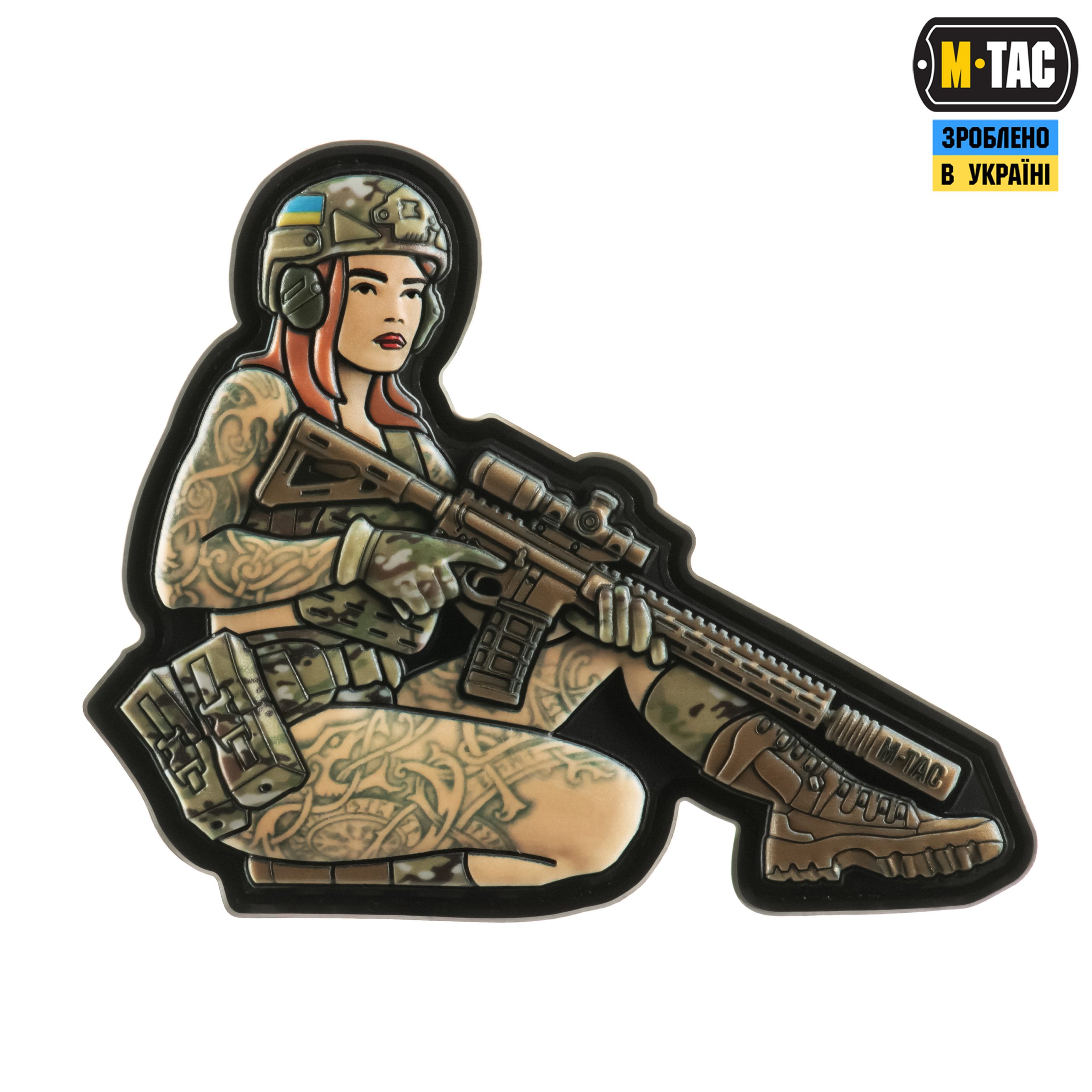 M-Tac нашивка Tactical girl №2 Skandinavik PVC MC M-Tac нашивка Tactical girl №2 Skandinavik PVC MC