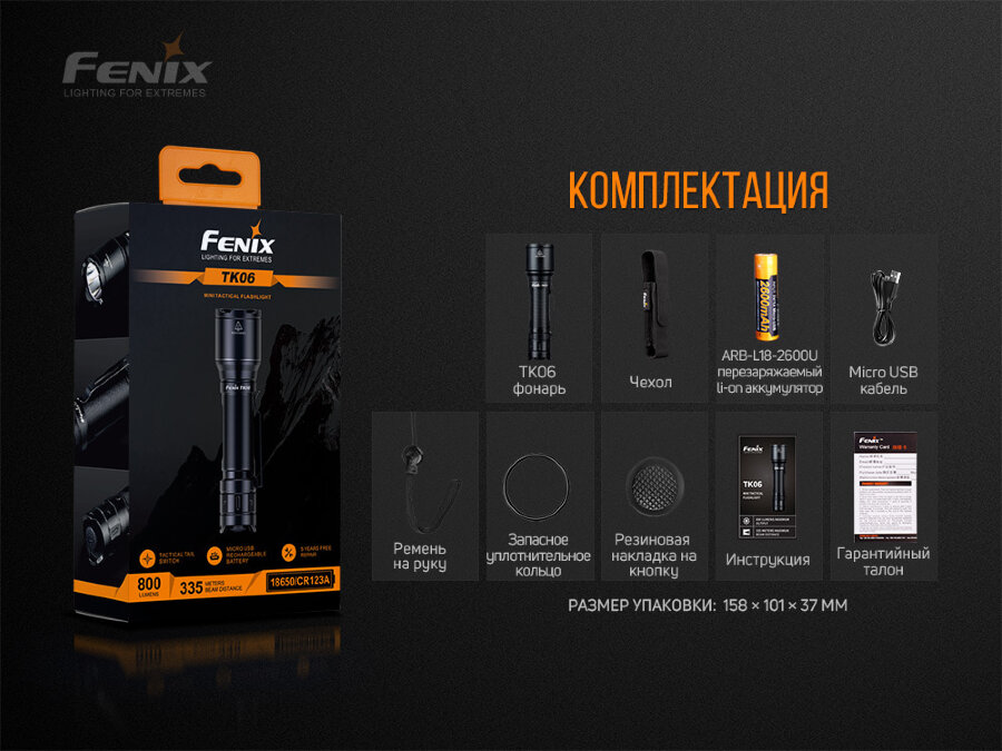 Fenix ліхтар TK06 Fenix ліхтар TK06 - Зображення 15
