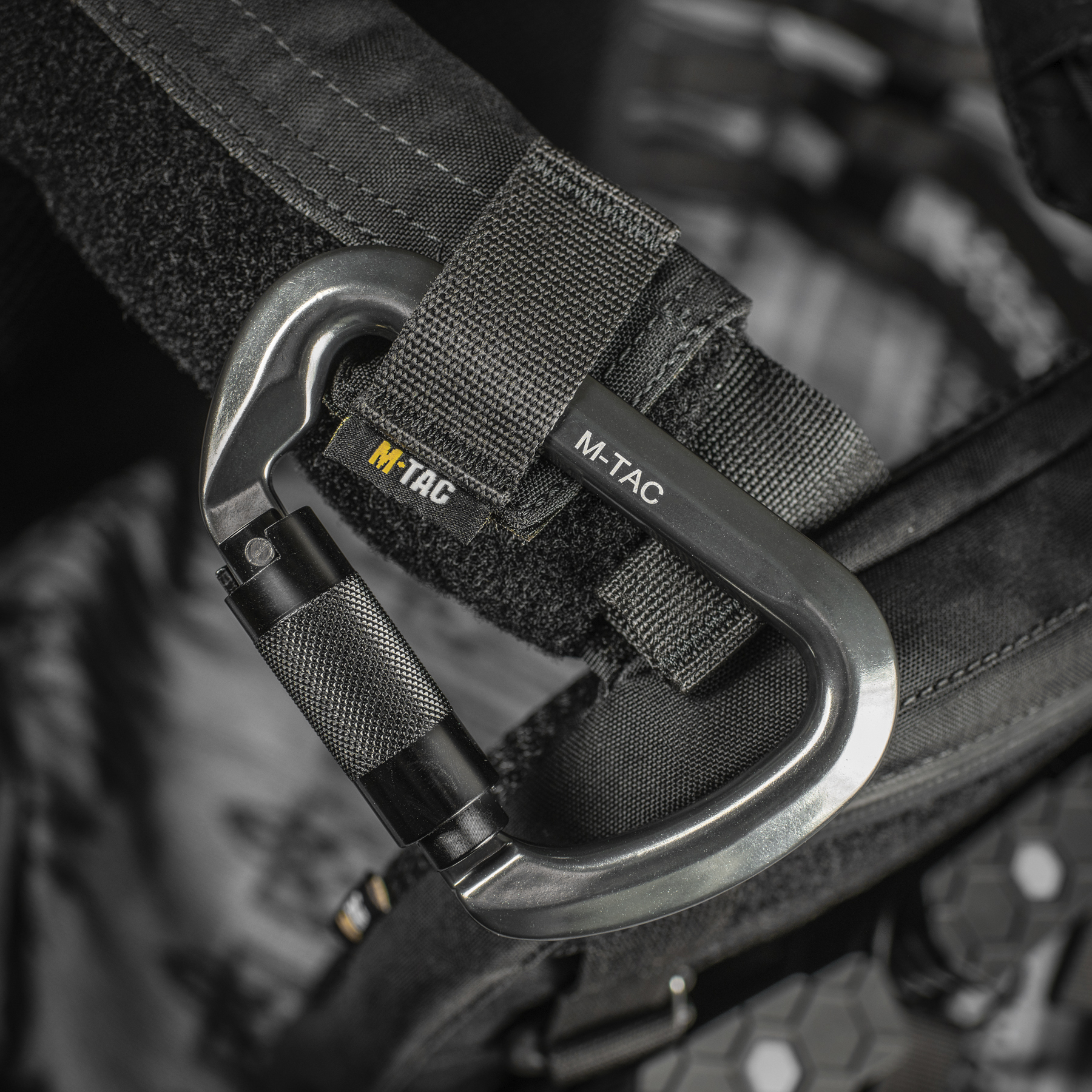 M-Tac карабін 10 см с байонетною муфтою Keylock сірий M-Tac карабін 10 см с байонетною муфтою Keylock сірий - Зображення 4