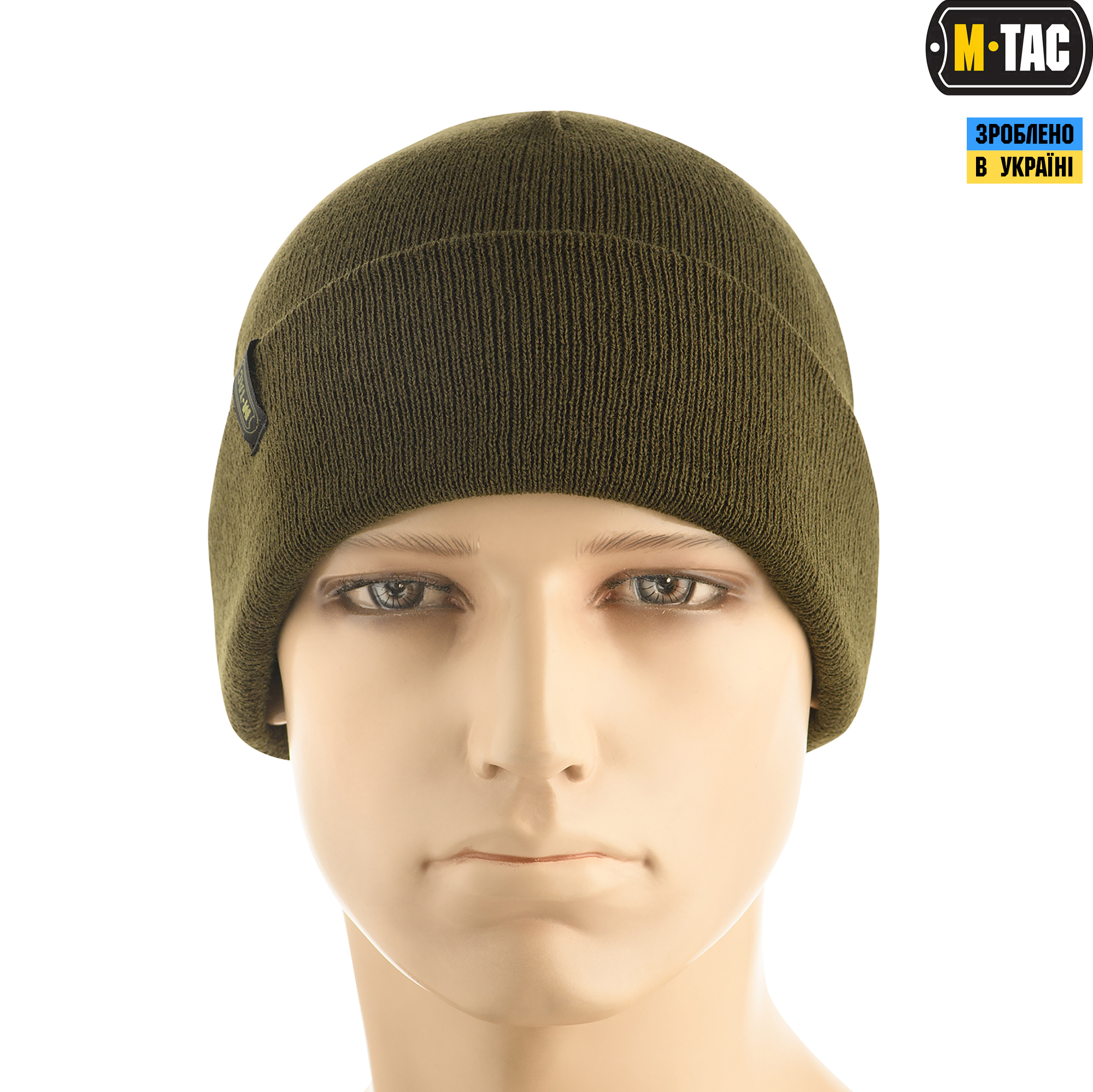 M-Tac шапка тонка вязка 100% акрил Dark Olive M-Tac шапка тонка вязка 100% акрил Dark Olive — изображение 2