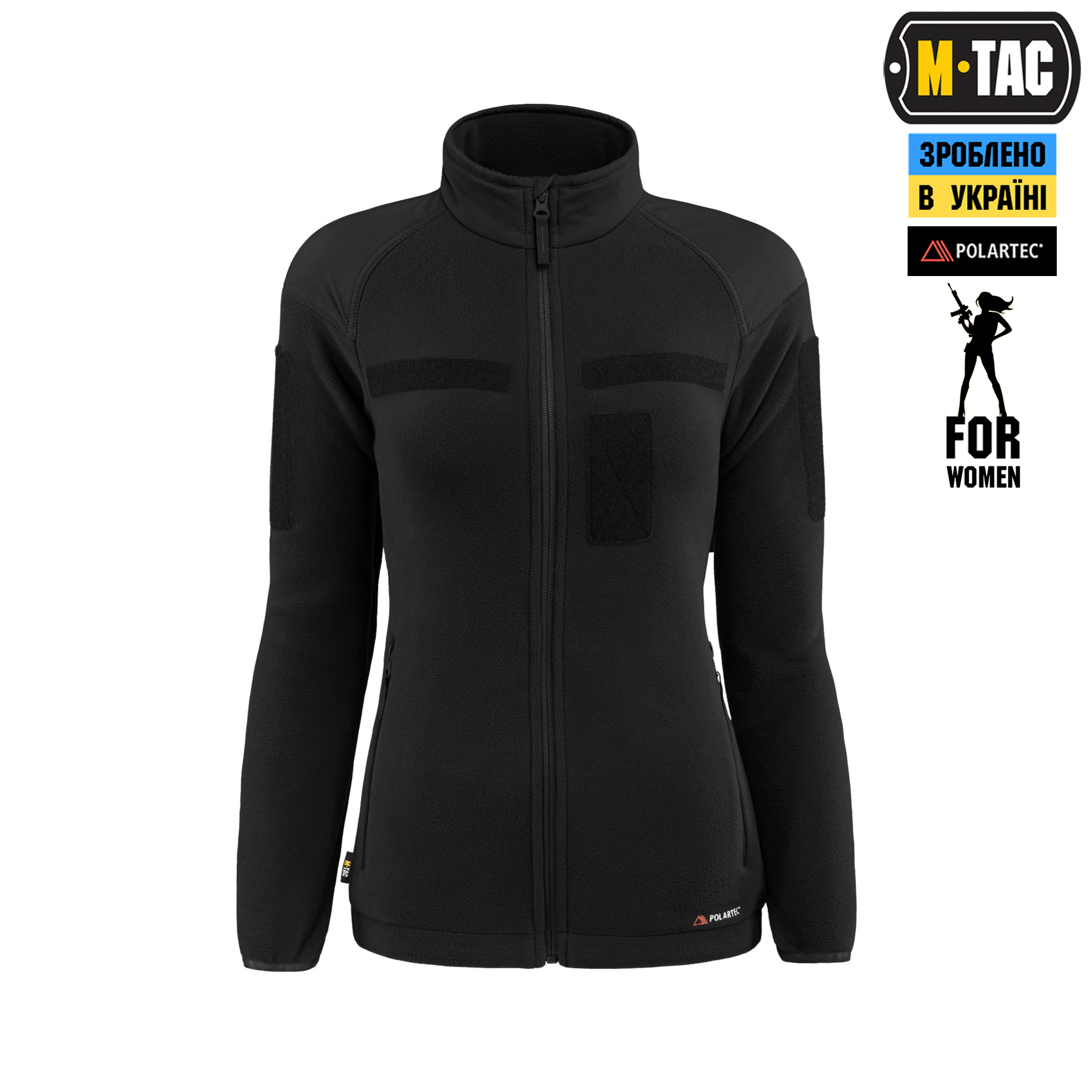 M-Tac куртка Combat Fleece Polartec Jacket Lady Black M-Tac куртка Combat Fleece Polartec Jacket Lady Black - Зображення 2