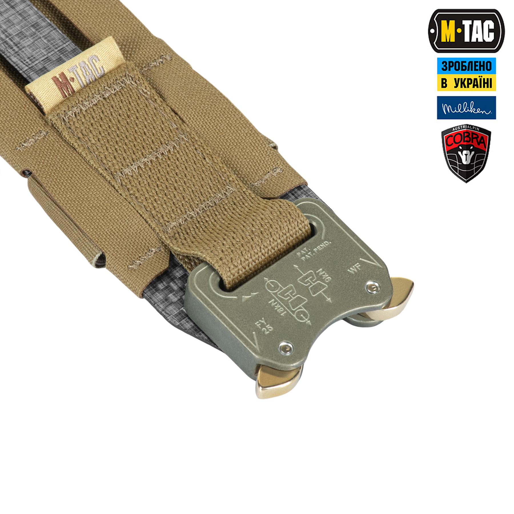M-Tac ремінь Tiger Belt Cobra Buckle Coyote M-Tac ремінь Tiger Belt Cobra Buckle Coyote - Зображення 3