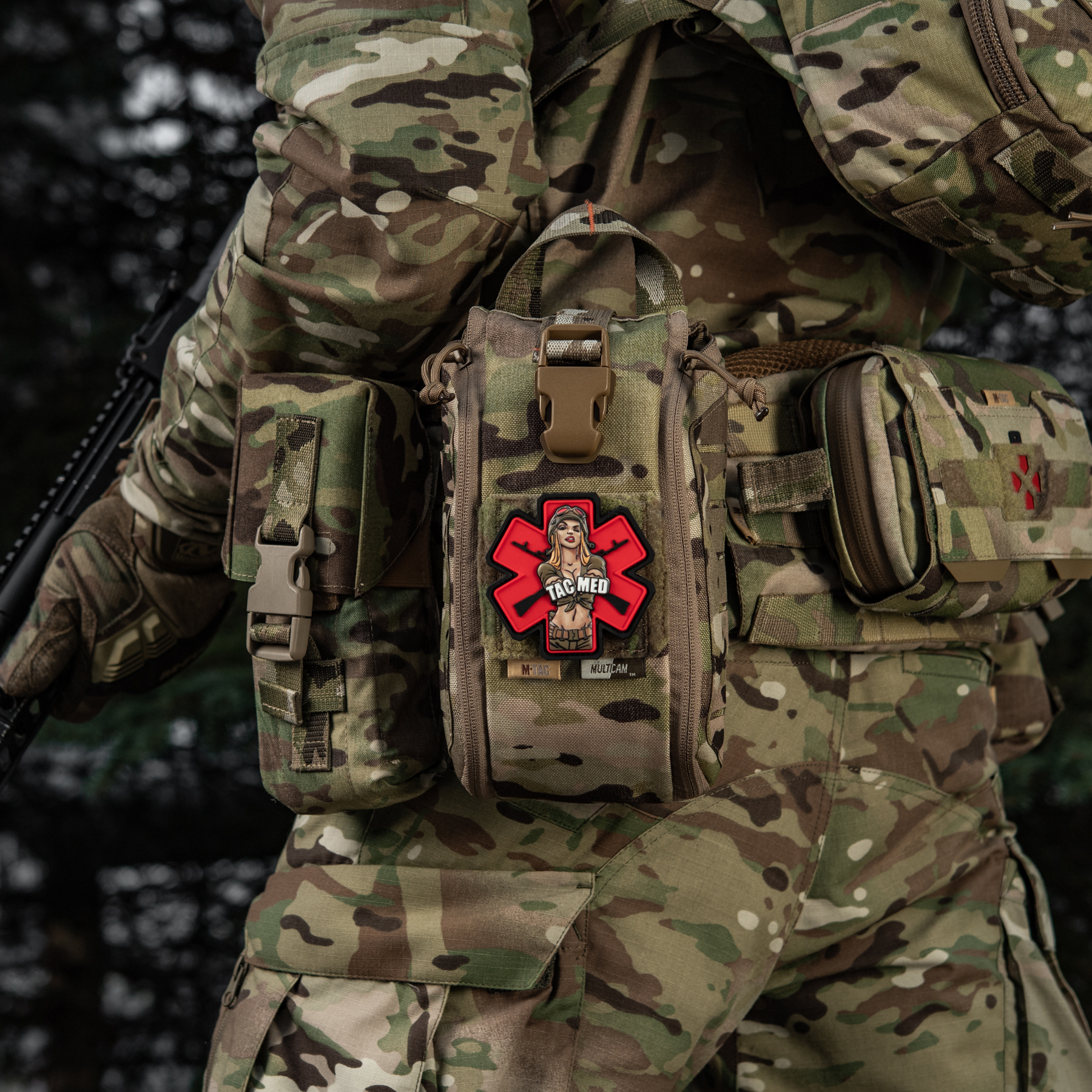 M-Tac нашивка TacMed PVC Olive M-Tac нашивка TacMed PVC Olive — изображение 2