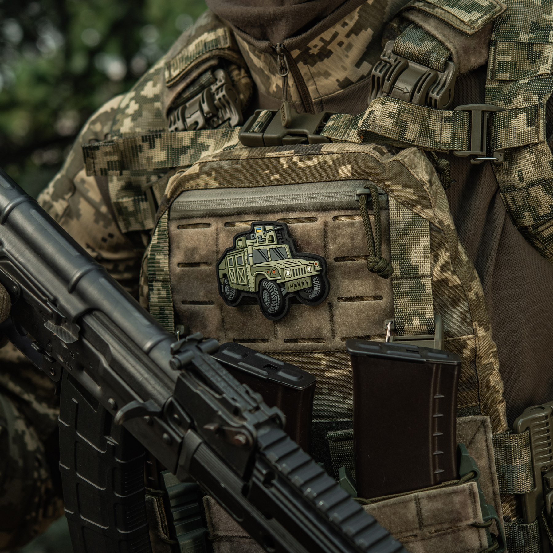 M-Tac нашивка HMWWV (PVC) olive M-Tac нашивка HMWWV (PVC) olive — изображение 2
